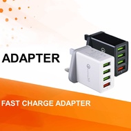 QC 3.0 Quick Fast Charge Adapter 30w Mobile Universal Power Charger USB Power Adapter 3 Ports / 4 Po