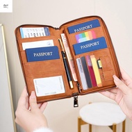 Family Passport Wallet Holder Portable & Waterproof Travel Passport Holder Bag for Credit Cards Boar