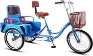 3 wheel bikes Adult Tricycle with Folding Seat Three Wheel Bike Trike Bike Bicycle for Picnic Shopping Work Men &amp; Women Cycling