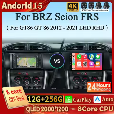 Android 15 For Subaru BRZ Scion FRS Toyota GT86 GT 86 2012 - 2020 GPS DSP Car Radio Mutimedia Carpla