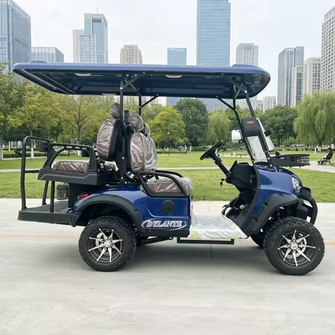4WD Off-Road Tires Cheap Price Customized 2/4/6 Seats 48/60/72V 4000/5000/7000W Solar Panel Electric