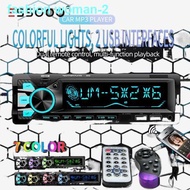 original☽✱【2022 New Product】5 models 1DIN Bluetooth Car Stereo radio 7 color Dual USB FM Broadcast M
