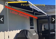 Awning Kanopi Gulung Kanopi Kain Lipat Manual Otomatis