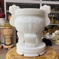 Catholic and Catholic Incense Burner for Altar, White Marble Tomb - 30cm high