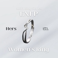 γ153γS925 MBTI Ring - ENFP Adjustable Mix and Match Cincin Perak Lelaki Wanita