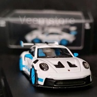 Diecast 1: Porsche 992 GT3 RS [TPC] White biru