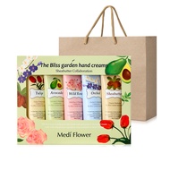 [MEDIFLOWER] Bộ Kem Dưỡng Da Tay The Bliss Garden [50gx5] Dưỡng Ẩm Thơm Bơ Hạt Mỡ Hợp Tác Bộ Quà Tặn