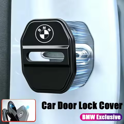4PCS Self-adhesive Car Decorative Accessories Car Door Lock Anti Rust Sleeve For BMW G80 G06 G07 G42