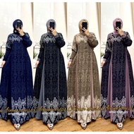 [ Ready Stock] Ainun Dress Amore By Ruby / Ainun Dress Gamis Amore By