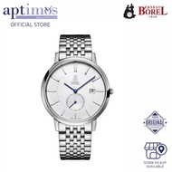 [Aptimos] Ernest Borel Joss GS809L-4822 White Dial Men Quartz Bracelet Watch