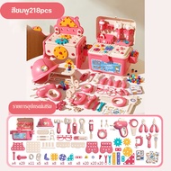 Huahua กล่องเครื่องมือของเล่น สว่านไฟฟ้า ไขควง เครื่องมือจำลอง การประกอบสกรูของเล่น การถอด ของเล่นเด