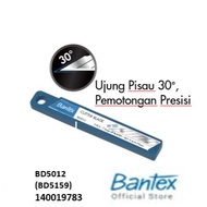 BANTEX BD5012 30 CUTTER BLADE-R 9MM-7B-SK5(PK5)SILVER-140019783