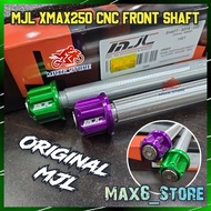 YAMAHA XMAX250 V1 V2 V3 MJL RACING FRONT WHEEL CNC ALLOY SHAFT 7075 TYRE SHAFT DEPAN M14 X 280MM CAN