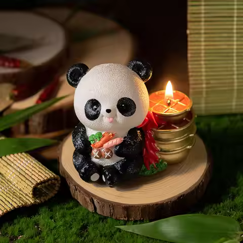 Panda Aromatherapy Candle Gift Box for Eating Hotpot, Creative Birthday Gift from Chengdu, Sichuan