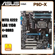 1150 Motherboard ASUS P9D-X Server Motherboard DDR3 32GB Intel C222 1×PCI-E X16 SATA III VGA USB3.0 