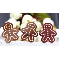 6 Pcs Gingerbread Man Stickers Christmas Gift Sealing Decoration Sticky Cards Packaging Paul Bottle Snack Bag [X002]