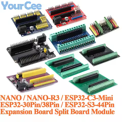 ESP32-C3-Mini ESP32 30pin 38Pin 44Pin NANO-R3 Expansion Board Module NANO Development Board Multi-Fu