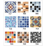【SA wallpaper】 Self-adhesive 3D Mosaic Tile Stickers For Decorating Kitchen And Bathroom Walls.