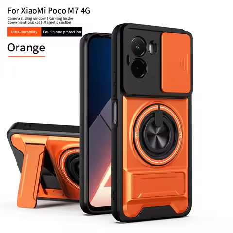 For Xiaomi Poco M7 Case Poco M7 Plus Cover POCO M7 Pro m7 4G Magsafe Magnetic Fold Holder Military A