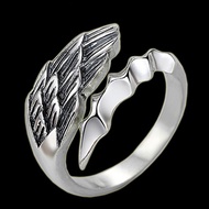 New Style Angel and Devil Ring ins Trendy Punk Influencer Hip Hop Couple Ring Simple Retro Ring