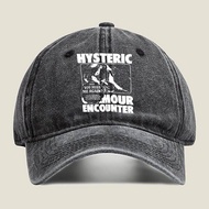 Hysteric Streetwear Art Distressed Denim Hat Luxury Brand F Adjustable round Top Sun Protection Fold