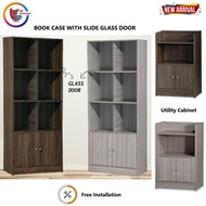 (NEW) Display Rack BookShelf /File Cabinet /Book case/Book Shelf Sliding Glass Door/Utility Shelf