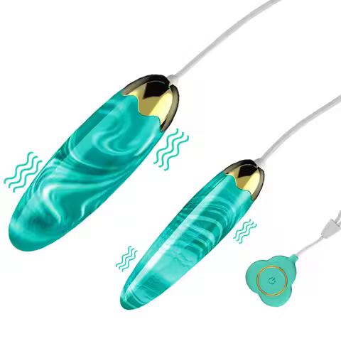 Single Jump Eggs Vibrator Dual Bullet Vibrator Clitoral G Spot Stimulators Anal Butt Plug for Men & 