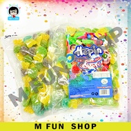 *Design Baru* 1Kg Hepin Gummy Candy Campuran Perisa Buah Animasi & Rekaan Makanan