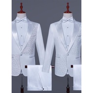 Singer Men's Sequin Suit Suit Adult Host Costume Stage Chorus Performance Dress Suit Men's Clothing