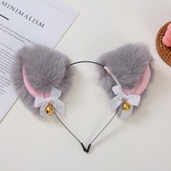 Bando Karakter Telinga Kucing  Bando Bell Kucing Cosplay Bandana Lucu Karakter Hewan Fashion Aksesor