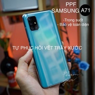 Samsung a71 ppf sticker (self-healing scratches) and A71 carbon sticker on the back