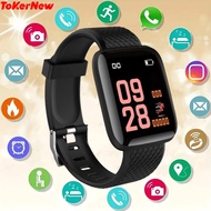 ToKerNew Smart Watch 116Plus Sport Wristband Running Fitness Monitor Track Heart Rate Message Remind