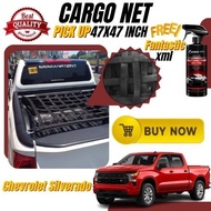 Akioki Cargo Net Pickup Truck for Chevrolet Silverado 47x47inches HeavyDuty,Durable w/Fantastic XML