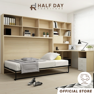 Halfday - Invisible Foldable Bed, Murphy Small Bed, Hidden Bed, Smart Folding Rollaway Bed With Hardware Accessories