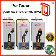 For Tecno Spark Go 2022 KG5 KG5h Display 2023 BF7n LCD Screen Touch Panel Digitizer 2024 BG6 LCD Ass
