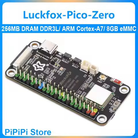 Luckfox Pico Zero ARM Cortex-A7 RV1106G3 Mini 1TOPS Linux Development Board SD WiFi6 Audio 8GB eMMC 