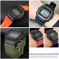Suitable for Casio G-SHOCK Small Square DW5600 Silicone Strap G-5600/GWM5610 Resin Strap