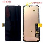 6.2" AMOLED For Google Pixel 8 LCD Display Google Pixel 8 LCD GKWS6 G9BQD GZPFO GPJ41 Screen Touch D