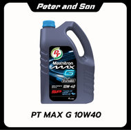น้ำมันเครื่องเบนซิน น้ำมันกึ่งสังเคราะห์ PT Maxnitron Max G (10W-40) 4 ลิตร+กรอง(ทักแชท)