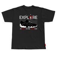 Explore Support Graphic Design Tshirt Baju Lelaki Plus regular cutting size fullycomb cotton XS-9XL