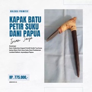 Kapak Kapa Batu Petir Papua Irian Jaya Jayapura Tradisional Ethnic Ori