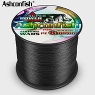 Ashconfish 2000M 8 Strands สายถัก Braided 8 ด้ายเชือกตกปลา 8 Braid PE Multifilament สายตกปลาฤดูหนาว 