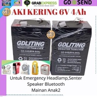 Baterai Aki Accu Kering 6 Volt 4Ah Baterai Kering 6 Volt 4Ah untuk