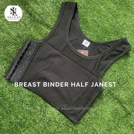 Janest 2-layer half Breast binder chest binder chest corset/