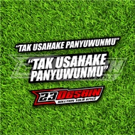 NO BUSINESS STICKERS PANYUWUNMU DENNY CAKNAN STICKERS DC MUSIC DC PRODUCTION STICKERS SINGLE STICKER