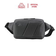 [Kappa] SPORT LOGO Unisex Waist Pouch (Grey) – Adjustable Strap, Metal Patch – KP3BW928-GRY-F