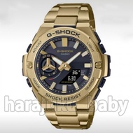 CASIO卡西歐G-SHOCK系列20氣壓防水功能太陽能石英機芯 不鏽鋼錶帶男表黑色錶盤GST- B500GD-9AJF Watch