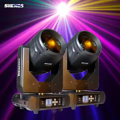 SHEHDS 2pcs Bulb Beam 17R 350W Moving Head Lighting Rainbow Effect For DJ Party Dance Theater Weddin