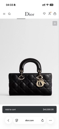 齊單 Dior 黑色 Lady D-Joy 手袋 dior Small Lady D-Joy Bag