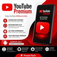 YouTube Premium | Video & Music | Android 7.0+ | Offline Downloads | Background Play | Ad-Free | Pow